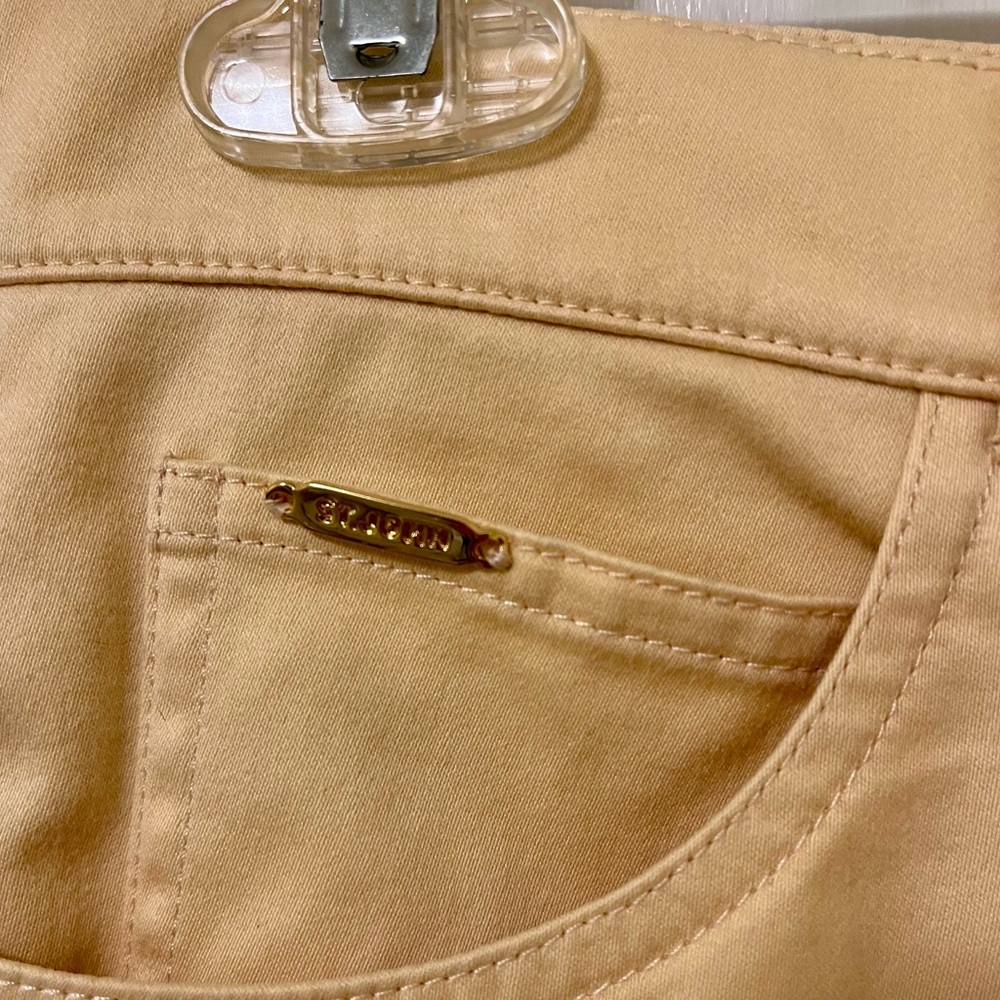 St John Sport by Marie Gray khakis pant trousers size 4 (28” waist) cotton blend - Picture 4 of 6